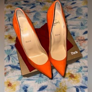 Christian Louboutin Vibrant Orange Heels